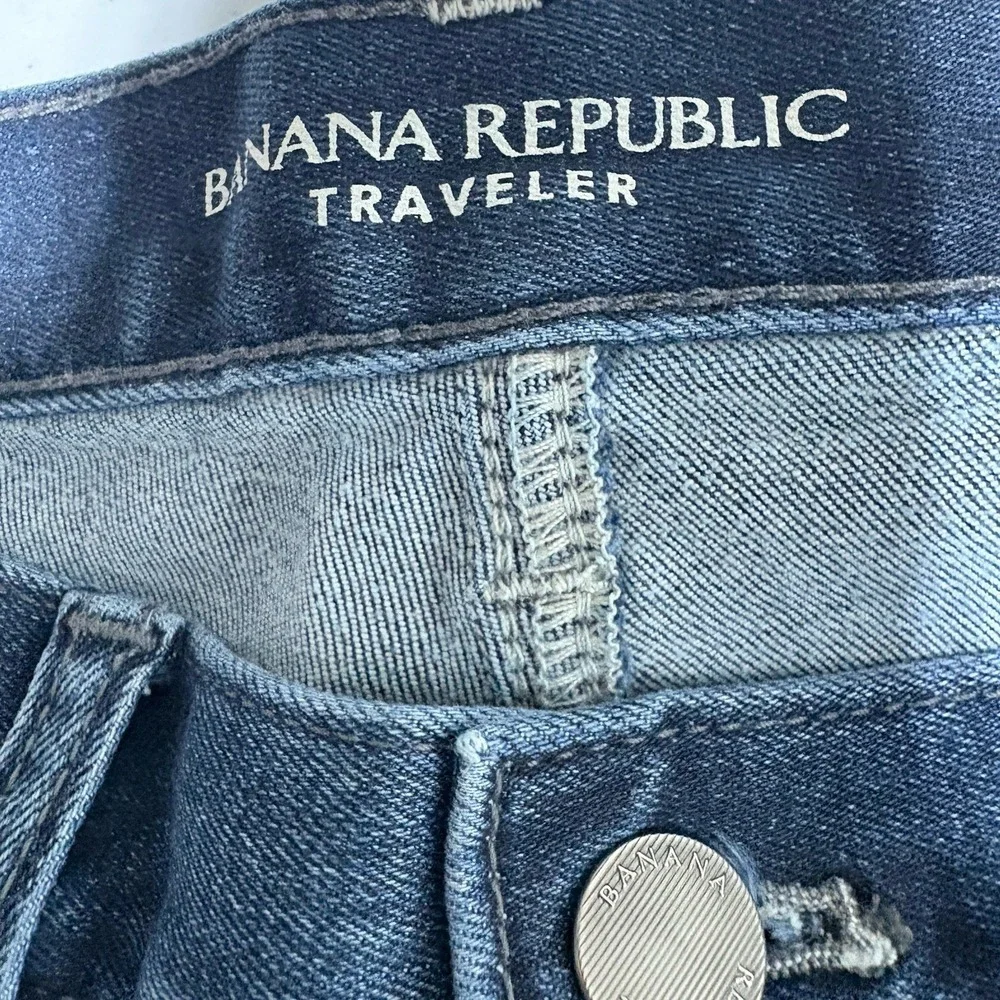 Banana Republic Jeans Mens 30 X 32 Traveler Tapered Fit Stretch Denim Comfort
